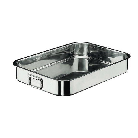 Paderno Tegame Rettangolare M/Snodate Cm 45 Inox Pesante