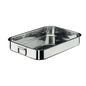Paderno Tegame Rettangolare M/Snodate Cm 61 Inox Pesante