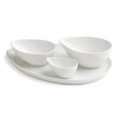 Tognana Tendence Vassoio Con 3 Ciotole Cm 34X25