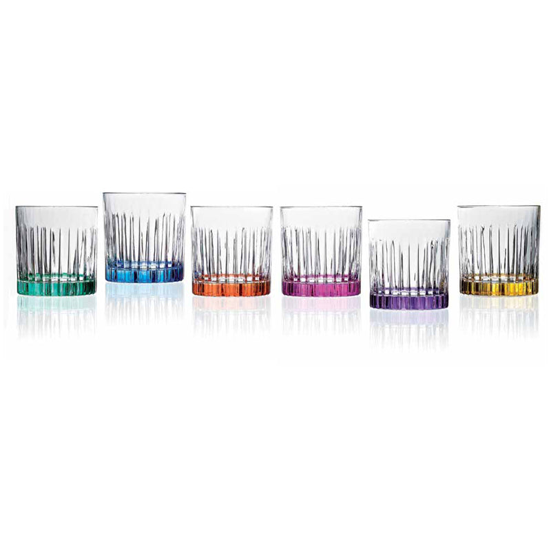 Rcr Cristalleria Italiana Timeless Colour Set 6 Bicchieri Dof Acqua 36 Cl Crystal Glass