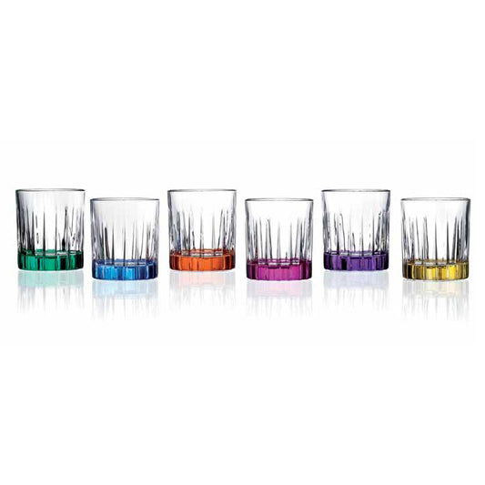 Rcr Cristalleria Italiana Timeless Colour Set 6 Bicchieri Liquore Acqua 7,8 Cl Crystal Glass