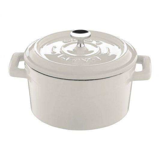 Paderno Trendy Mini Casseruola Tonda Lt 0,55 In Ghisa Smaltata Bianco