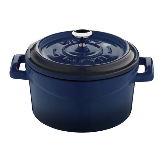 Paderno Trendy Mini Casseruola Tonda Lt 0,55 In Ghisa Smaltata Blu