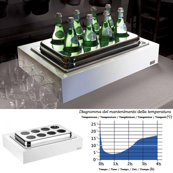 Pintinox Vassoio Porta Bottiglie Refrigerato