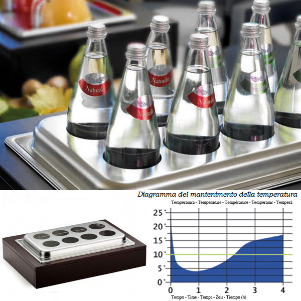 Pintinox Vassoio Porta Bottiglie Refrigerato