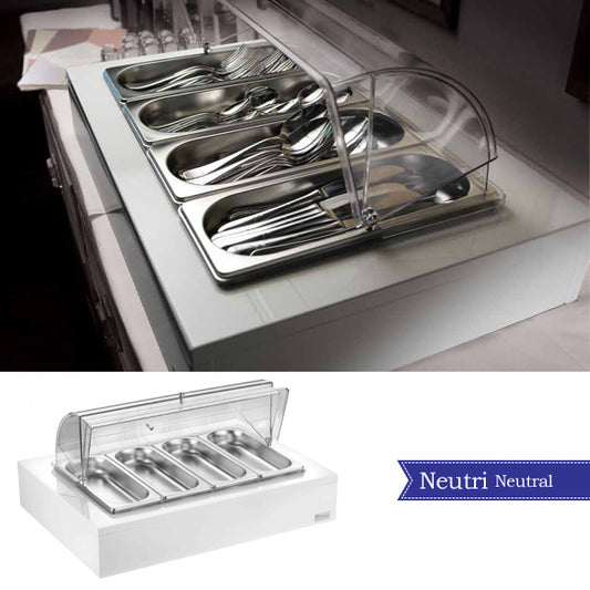 Pintinox Vassoio Porta Posate Con Cupola