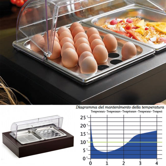 Pintinox Vassoio Porta Uova E Verdure Refrigerato