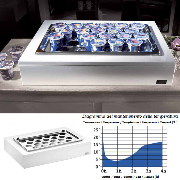 Pintinox Vassoio Porta Yogurt 22S Refrigerato