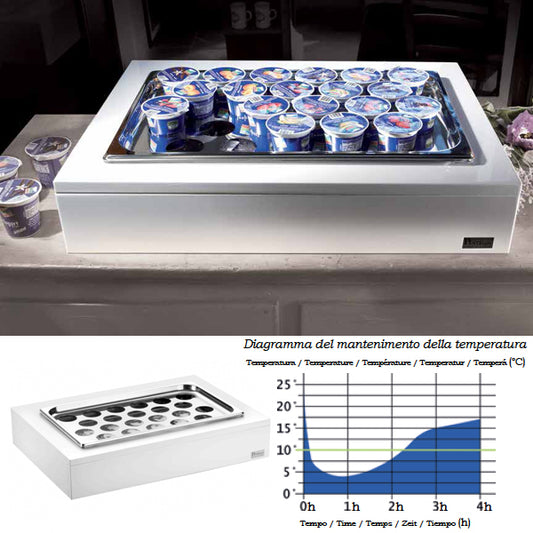 Pintinox Vassoio Porta Yogurt 22S Refrigerato
