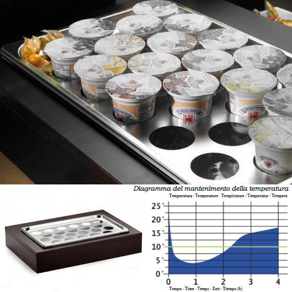 Pintinox Vassoio Porta Yogurt 22S Refrigerato