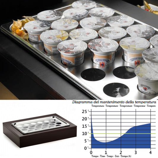Pintinox Vassoio Porta Yogurt 22S Refrigerato