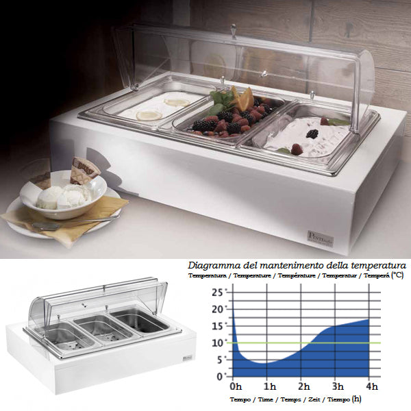 Pintinox Vassoio Porta Yogurt E Verdure Refrigerato