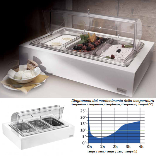 Pintinox Vassoio Porta Yogurt E Verdure Refrigerato