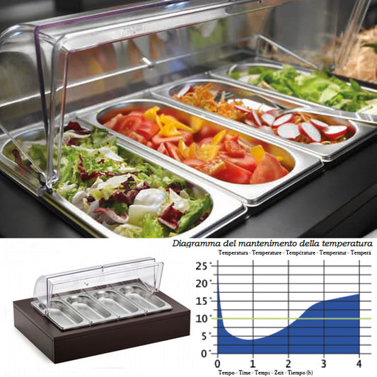 Pintinox Vassoio Verdure 4S Refrigerato